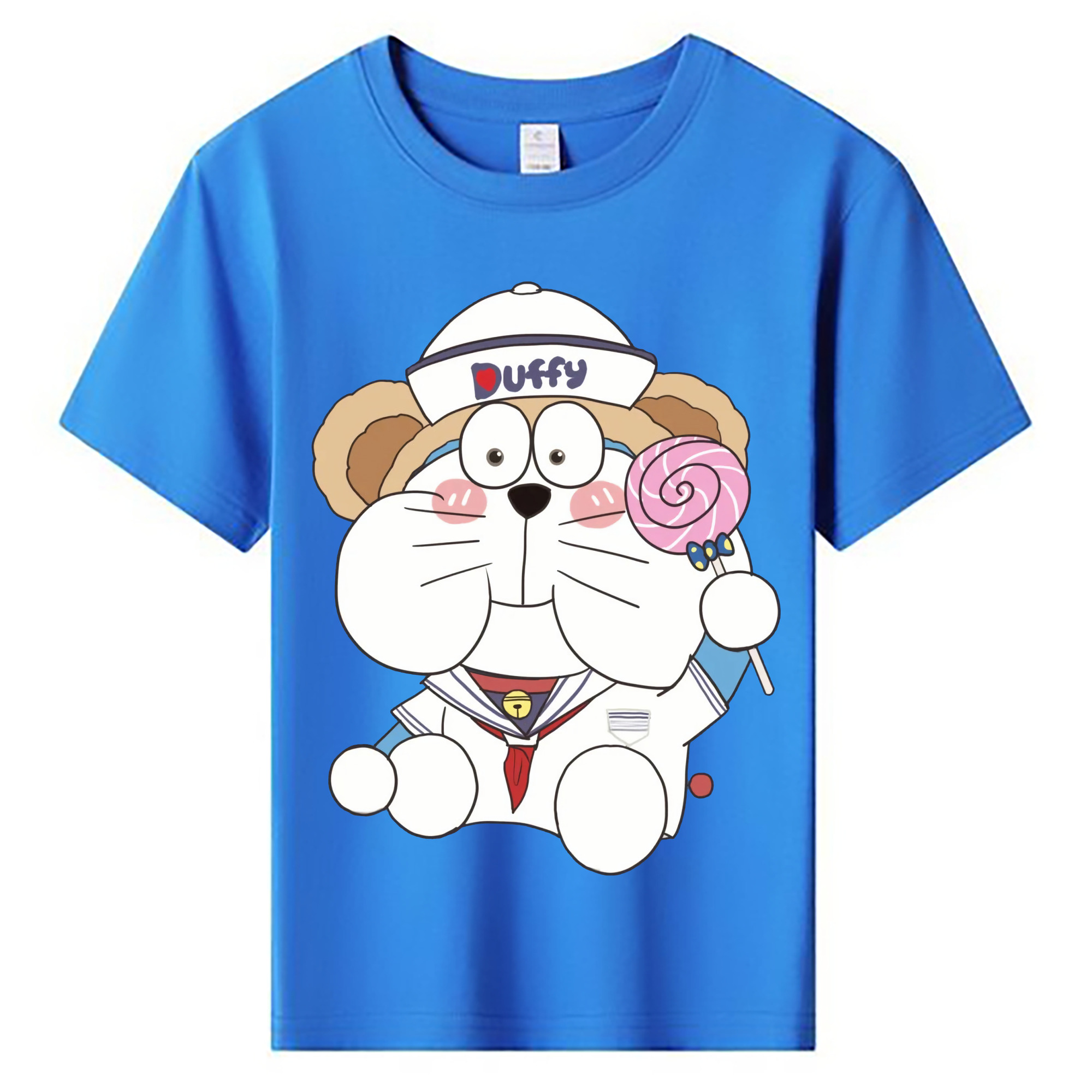 （画像用） ドラえもん Doraemon 綿100％キッズTシャツ（フロントプリント）